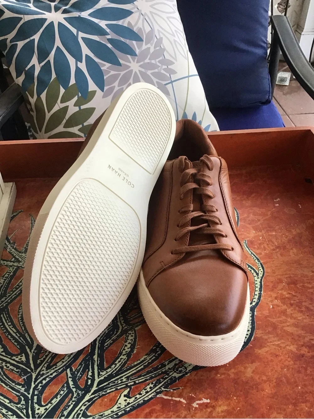 Cole Haan Grand Series Leather Low-Top Sneakers NWOT
